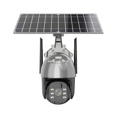 PTZ Güneş Enerjili Kablosuz Dış Mekan Su Geçirmez Kamera Akıllı 4G Ev Güvenlik Sistemi