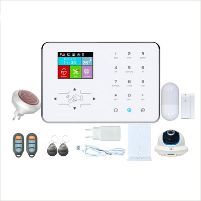 WIFI + GSM / GPRS Ev GSM Alarm Sistemi NTC Sensör Ev Güvenlik Alarm Sistemleri