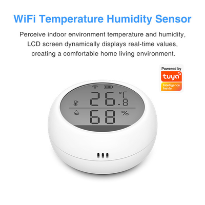 Tuya WIFI Sıcaklık Nem Sensörü LCD Ekranlı Kapalı Akıllı Uzaktan Kumanda