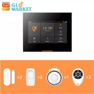 Glomarket Tuya 4g/Wifi Akıllı Ev Güvenlik Alarmı DIY Sistemi Kablosuz Uygulama Kontrolü Hırsızlığa Karşı Güvenlik Alarm Sistemi