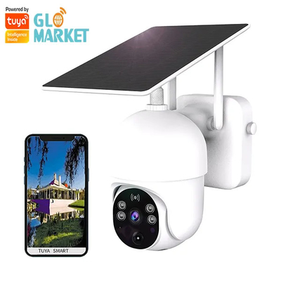 Güneş Enerjisi Tuya Akıllı Kamera 1080P HD İki Yönlü Sesli İnterkom PIR Hareket Algılama Kamerası