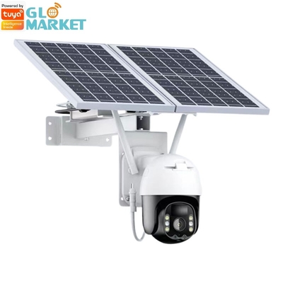 Wifi Tuya Akıllı Güneş Kamerası 20Watt Güneş Panelleri ile Açık Gözetleme PTZ Kamera