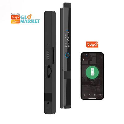 Glomarket Güvenlik Cerradura Akıllı Güvenlik Ev Otomatik Elektrik Wifi Parmak izi Dijital Tuya Akıllı Kapı Kilit