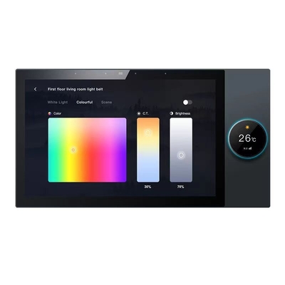 Glomarket Tuya 10 Inch Merkezi Kontrol Paneli Müzik Çalan 2 Gang Relay 2 Way Hoparlörler Çok fonksiyonel Akıllı Ev Ürünleri