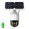 Alarm Push Tuya 4G Solar PTZ Kamera Hareket Algılama Suya Dayanıklı Güneş Paneli CCTV Kamera