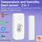 Tuya Akıllı Kablosuz Kapı Pencere Sensörü Ev Alarm Sistemi Sıcaklık Nem Algılama
