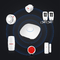 Glomarket Akıllı Alarm Sensörü İki Yönlü Ses Sensörü Tuya WiFi GSM Ev Alarm Güvenlik Sistemi