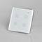Tuya Wifi Zigbee 4 Gang Akıllı Anahtar İngiltere / AB Standardı Kavisli Yüzey Dokunmatik Kontrol
