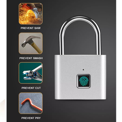 Tuya App Kontrol Akıllı Parmak İzi Asma Kilit Anahtarsız USB Kapı Bavul Çekmecesi İçin Şarj