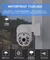 Akıllı Tuya Wifi Kamera 1080P Su Geçirmez Gece Görüş PIR Algılama Full HD Güvenlik Kamerası