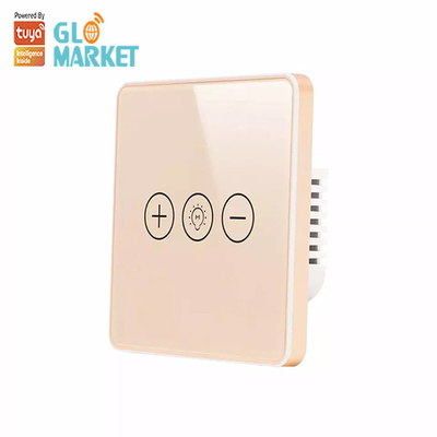 Akıllı Ev Dimmer Işık Tuya Wifi Akıllı Anahtar Kablosuz Cam Kristal Panel Dokunmatik Duvar