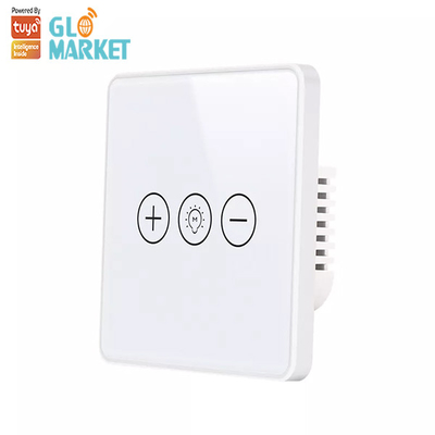 Akıllı Ev Dimmer Işık Tuya Wifi Akıllı Anahtar Kablosuz Cam Kristal Panel Dokunmatik Duvar