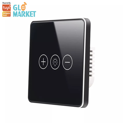 Akıllı Ev Dimmer Işık Tuya Wifi Akıllı Anahtar Kablosuz Cam Kristal Panel Dokunmatik Duvar