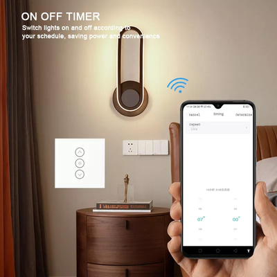 Glomarket Tuya Wifi Akıllı Dimmer Anahtarı Sesli Uzaktan Kumanda Cam Panel
