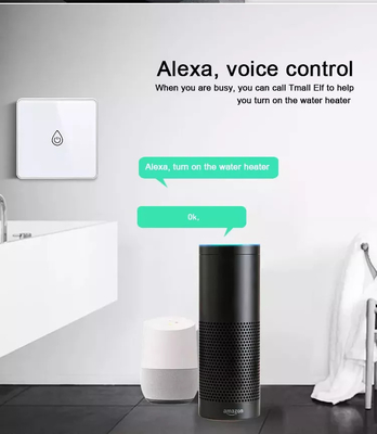 Wifi Tuya Akıllı Su Isıtıcı Anahtarı Cam Dokunmatik Düğme APP Kontrolü/Ses Kontrolü