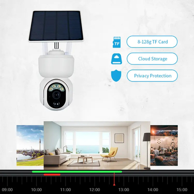 Wifi 2MP Akıllı Güneş Kamerası Güvenlik Açık Düşük Güç Su Geçirmez PTZ Kamera