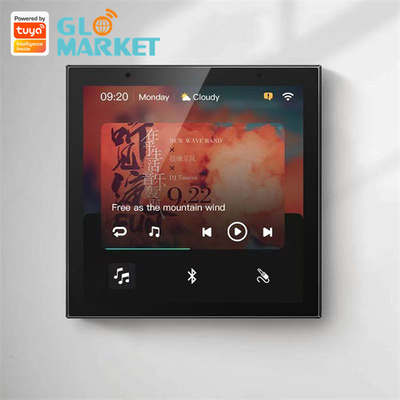 Akıllı Ev Dokunmatik Ekran Kontrol Paneli Wifi 4 İnç Müzik Sistemi Tuya Zigbee Gateway