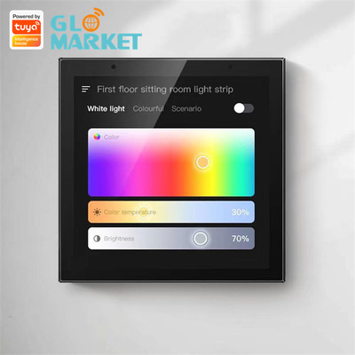 Akıllı Ev Dokunmatik Ekran Kontrol Paneli Wifi 4 İnç Müzik Sistemi Tuya Zigbee Gateway