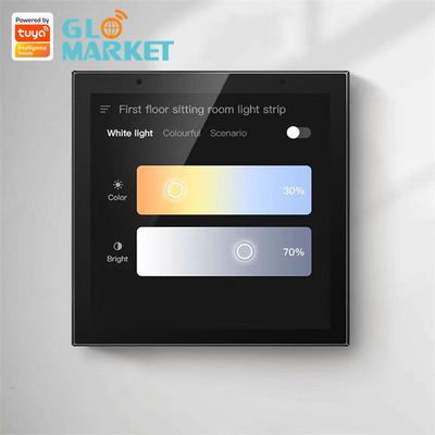Akıllı Ev Dokunmatik Ekran Kontrol Paneli Wifi 4 İnç Müzik Sistemi Tuya Zigbee Gateway