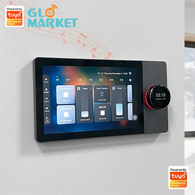 Wifi Akıllı Kontrol Paneli 7 İnç Ev Arka Plan Müzik Sistemi Tuya Zigbee Ağ Geçidi