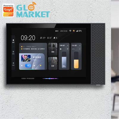 Tuya Akıllı Ev Zigbee Ağ Geçidi Wifi 7 Inç BLE Müzik Duvar Dokunmatik Ekran Akıllı Kontrol Paneli
