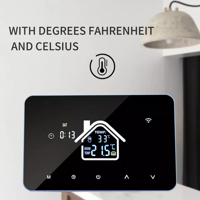 Akıllı Ev Tuya Wifi APP Kontrol Termostatı Yerden Isıtma Akıllı Sıcaklık Kontrol Cihazı