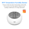 Alexa Google Home ile Tuya Akıllı Dijital Wifi Sıcaklık Ve Nem Sensörü LCD Ekran