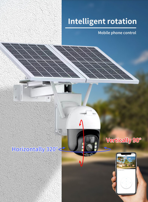 Wifi Tuya Akıllı Güneş Kamerası 20Watt Güneş Panelleri ile Açık Gözetleme PTZ Kamera
