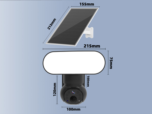 Akıllı Projektör Wifi 4G Kamera Güneş Güvenliği 3MP Hareket İzleme İki Yönlü Ses Kamerası