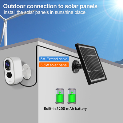 Glomarket Smart Tuya Wifi/4G Solar Low Power 3MP Kamera İki Yönlü Ses