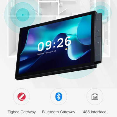 USB FHD Akıllı Ev Dokunmatik Ekran Kontrol Paneli Zigbee Ble Gateway'e Dahili
