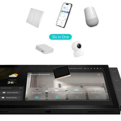 10 inç ekranlı akıllı ev kontrol paneli Ble Zigbee Gateway Bina interkomu uyumlu