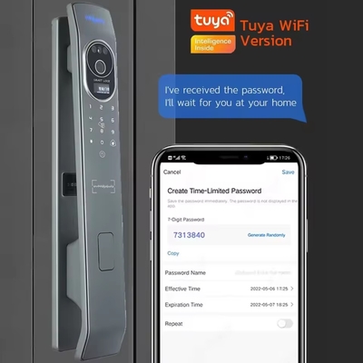 Glomarket Tuya Akıllı Kapı Kilit 3D Yüz Tanıma Otomatik Akıllı Kilitler Kamera Akıllı Biyometrik Güvenlik Kapı Kilitleri