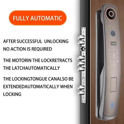 Glomarket 3D Yüz Tanıma Akıllı Kapı Kilitli Kamera Dijital Parmak izi Tam Otomatik Güvenlik Kilitleri