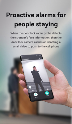 Glomarket Tuya Wifi Akıllı Kilit Alüminyum Ahşap Kapı Yüz Tanıma El izi Biometrik Parmak izi Dijital Akıllı Kilit