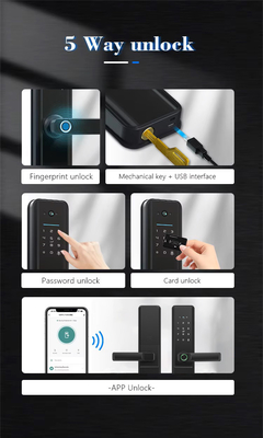 Glomarket Tuya Wifi Akıllı Kapı Kilitli Kedim Gözlü Dijital Kilitli Elektronik Parmak izi Kapı Akıllı Ev