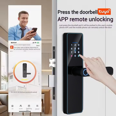 Glomarket Akıllı Cerradura Fechadura Dijital Tuya Ttlock Kilit Rfid Kart Şifre Parmak izi Akıllı Kapı Kilit