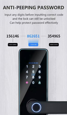 Glomarket Akıllı Cerradura Fechadura Dijital Tuya Ttlock Kilit Rfid Kart Şifre Parmak izi Akıllı Kapı Kilit