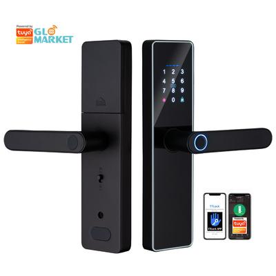 Glomarket Akıllı Cerradura Fechadura Dijital Tuya Ttlock Kilit Rfid Kart Şifre Parmak izi Akıllı Kapı Kilit