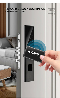 Glomarket Tuya Akıllı WiFi Dijital Kapı Kilit Kodu RFID IC Kart Akıllı Telefon Uygulaması Kilit Açma Biyometrik Parmak izi Akıllı Kilit