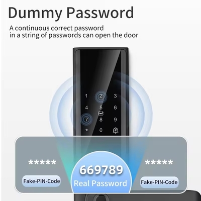 Glomarket Tuya Akıllı WiFi Dijital Kapı Kilit Kodu RFID IC Kart Akıllı Telefon Uygulaması Kilit Açma Biyometrik Parmak izi Akıllı Kilit