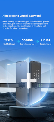 Glomarket Tuya Akıllı Kapı Kilitli Yatak Odası Ev Dijital Biometrik Parmak izi Akıllı El Elektronik Kilitler