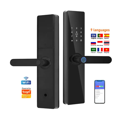 Glomarket Tuya TTlock Parmak izi Dijital Şifre Daire Ev Odası Cerraduras Inteligentes Güvenlik Akıllı Ahşap Kapı Kilit