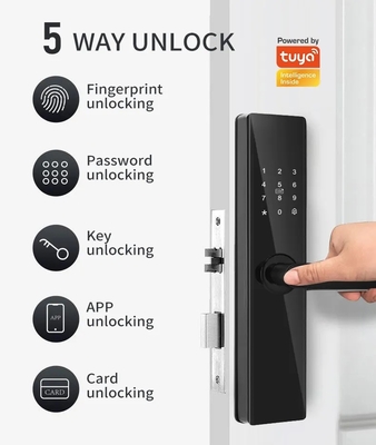 Glomarket Tuya TTlock Parmak izi Dijital Şifre Daire Ev Odası Cerraduras Inteligentes Güvenlik Akıllı Ahşap Kapı Kilit