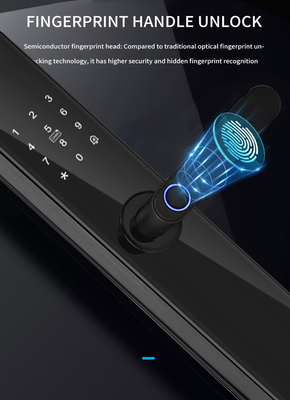 Glomarket Tuya TTlock Parmak izi Dijital Şifre Daire Ev Odası Cerraduras Inteligentes Güvenlik Akıllı Ahşap Kapı Kilit