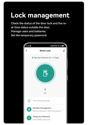 Glomarket Güvenlik Cerradura Akıllı Güvenlik Ev Otomatik Elektrik Wifi Parmak izi Dijital Tuya Akıllı Kapı Kilit