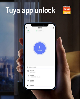 Glomarket Avlu Villa Kapı Kilit Yüksek Güvenlik Su geçirmez Akıllı Çift Parmak izi Şifresi Akıllı Kilit