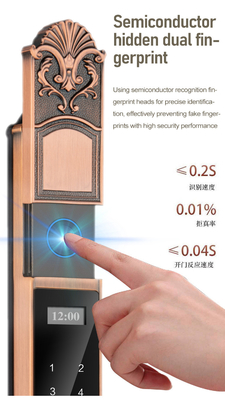 Glomarket Avlu Villa Kapı Kilit Yüksek Güvenlik Su geçirmez Akıllı Çift Parmak izi Şifresi Akıllı Kilit
