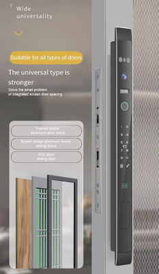Glomarket Otomatik 3D Yüz Akıllı Kilit Kamera Güvenlik Biometrik Parmak izi Kaydırıcı Kapı Tuya Akıllı Kapı Kilit