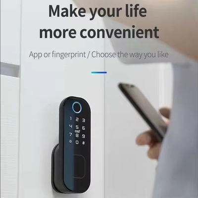 Glomarket Akıllı Ev Su geçirmez Akıllı Elektrikli Kenar Kilit Tuya APP Kontrolüyle Wifi Dış Kapı Kapısı Parmak izi Akıllı Kilit